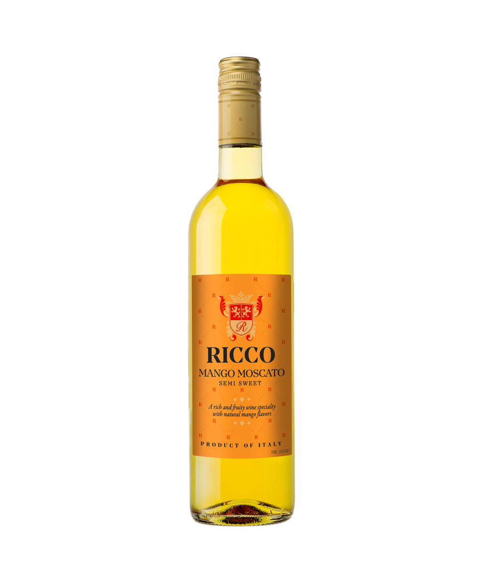 Ricco Mango Moscato - vang ngọt moscato Italy nhập khẩu nguyên chai